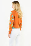 Colorful Long Sleeve Button Sweater