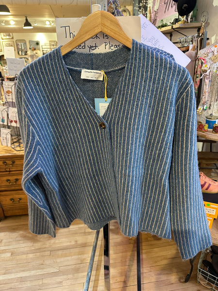 Railroad Stripe Cardigan