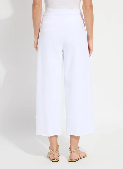 Dion Sailor Crop Palazzo Denim (25" Inseam)