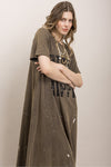 DIRTY HIPPIE PAINT SPLASH OVERSIZED DRESS