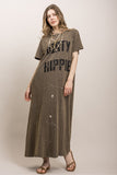 DIRTY HIPPIE PAINT SPLASH OVERSIZED DRESS