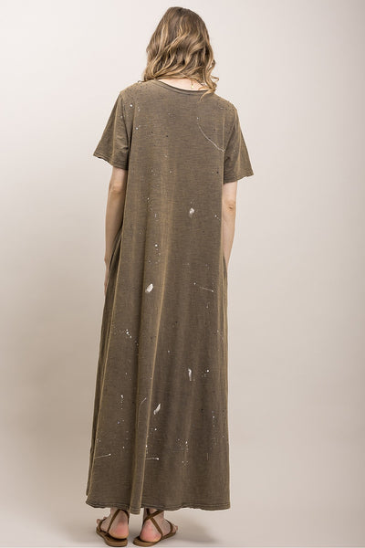 DIRTY HIPPIE PAINT SPLASH OVERSIZED DRESS