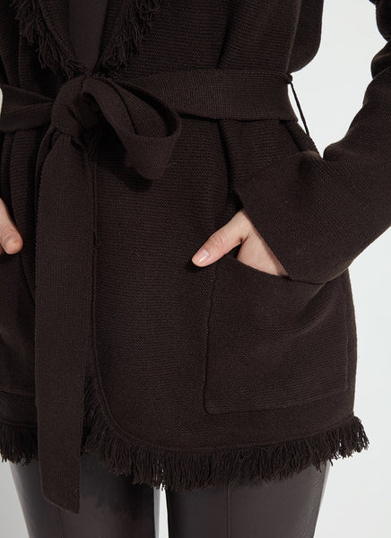 Dixie Fringe Belted Cardigan