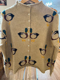 Duck Print Cardigan