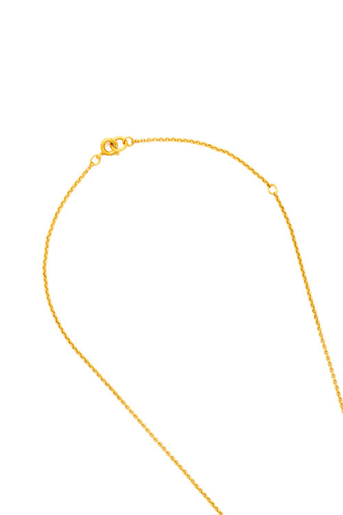 86400 FORTUNE BUOY NECKLACE ON BRAIDED CHAIN