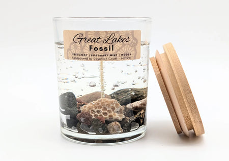 Great Lakes Beach Glass Gel Candle
