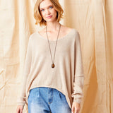 Garfield Oversized Hi Lo V-Neck Sweater