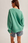 V-NECK EVERYDAY ESSENTIAL LOOSE FIT SWEATER