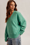 V-NECK EVERYDAY ESSENTIAL LOOSE FIT SWEATER
