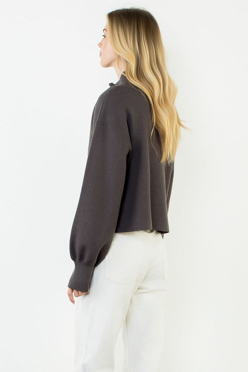 High Neck Zip Up Jacket