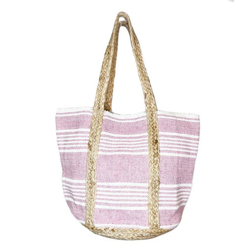Capri Jute Bag - Stripe