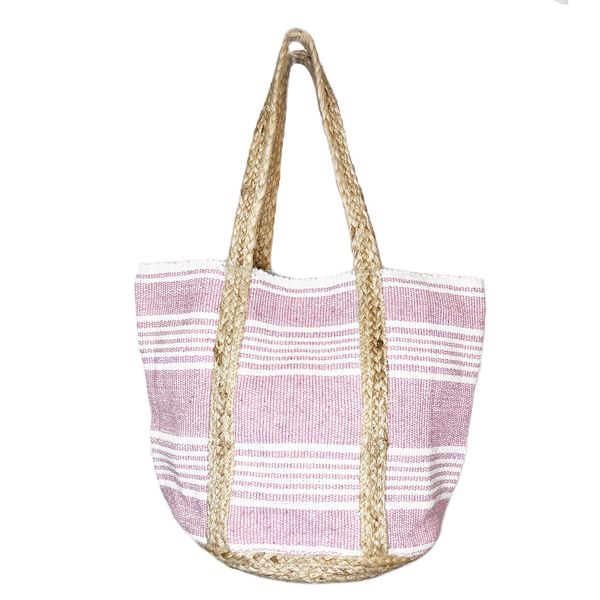 Capri Jute Bag - Stripe