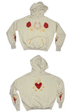 Western Oversized Hoodie in Beige