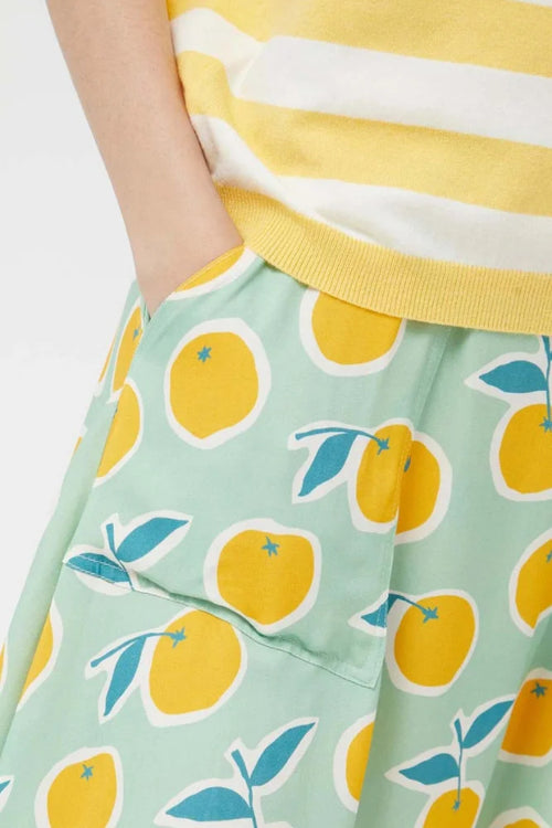 Compania Yuzu print midi skirt