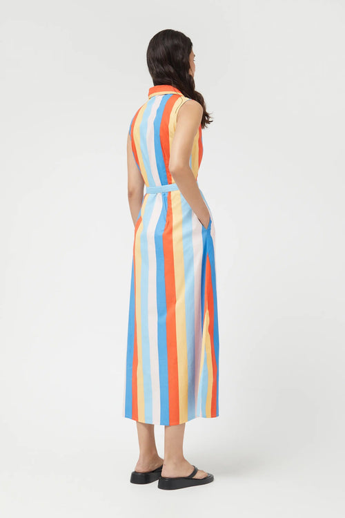 Long striped beach stripes dress