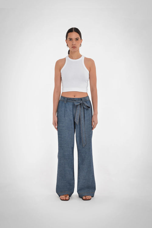 Greer Belted Pant by Paper Label