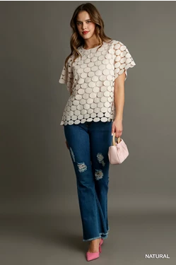 Polka Dot Lace Blouse