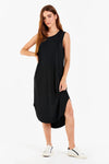 SHERIDAN MIDI TANK DRESS BLACK