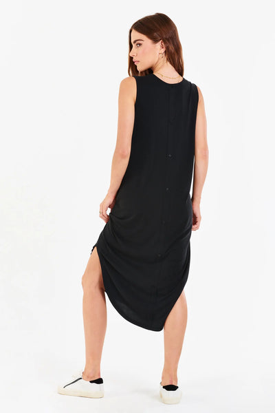 SHERIDAN MIDI TANK DRESS BLACK