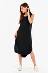 SHERIDAN MIDI TANK DRESS BLACK