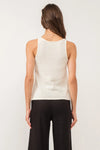 EMERY SCOOP NECK TANK CERULEAN