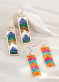 437 Chevron Weave Earrings