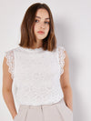 Elegant High Neck Lace Top