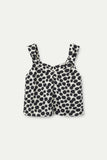Terrazzo print strappy top