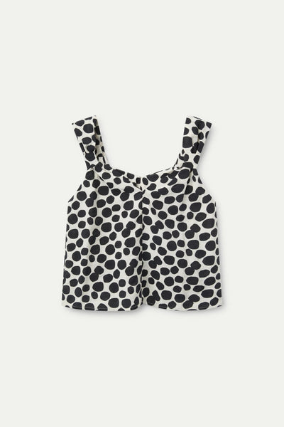Terrazzo print strappy top