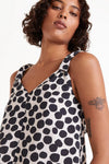 Terrazzo print strappy top
