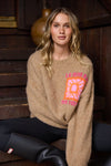 Jacquard Crew Neck Sweater