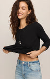 Junie Long Sleeve Tee - Black