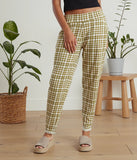 Olive Plaid Pant