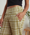 Olive Plaid Pant