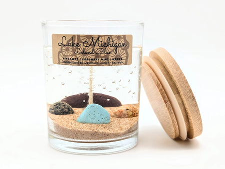 Great Lakes Beach Glass Gel Candle