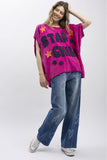 PATCHWORK DOLMAN SHORT SLEEVE T-SHIRT