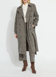 Marla Brushed Ponte Belted Trench Coat