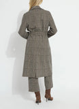 Marla Brushed Ponte Belted Trench Coat