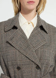 Marla Brushed Ponte Belted Trench Coat