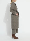Marla Brushed Ponte Belted Trench Coat