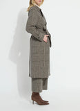 Marla Brushed Ponte Belted Trench Coat