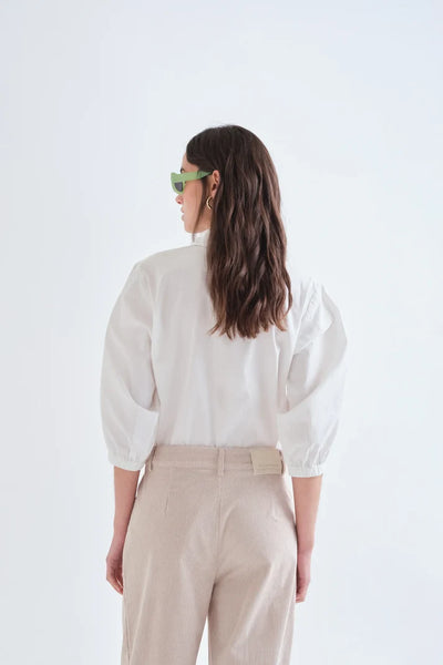 Multi Colored Jewel Button Blouse