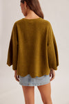 Scalloped Edge Sweater