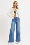 HIGH RISE WIDE LEG JEANS