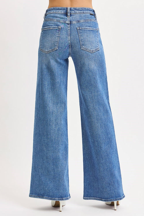 HIGH RISE WIDE LEG JEANS