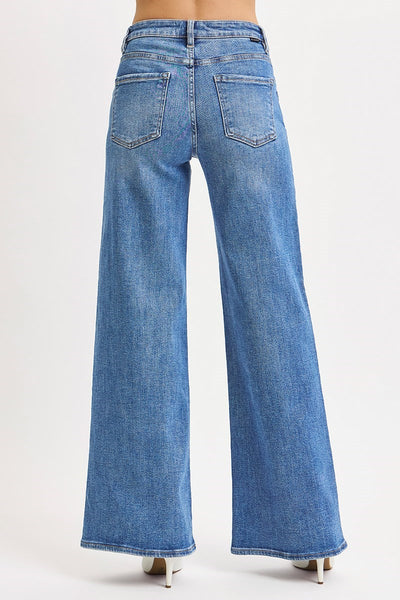 HIGH RISE WIDE LEG JEANS