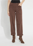 PENELOPE CURVED CUFFED DENIM BARREL LEG