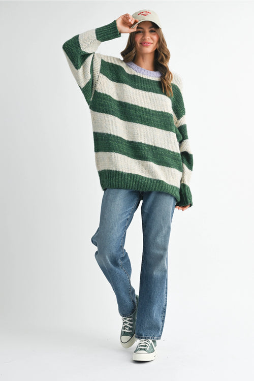 Oversized Striped Sweater