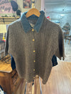 Rosie Heather Grey Short Sleeve Cardigan