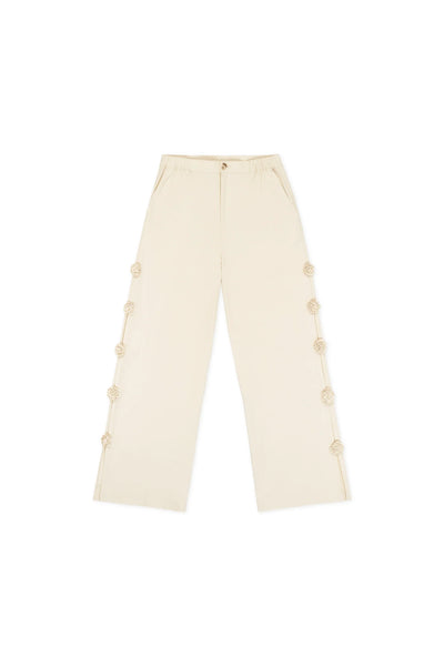 Flowers Blooming Pant in Off White